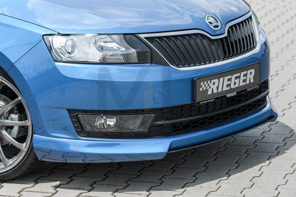 Rieger 00079020 Skoda NH Rapid Front Splitter 1 | ML Performance EU Car Parts