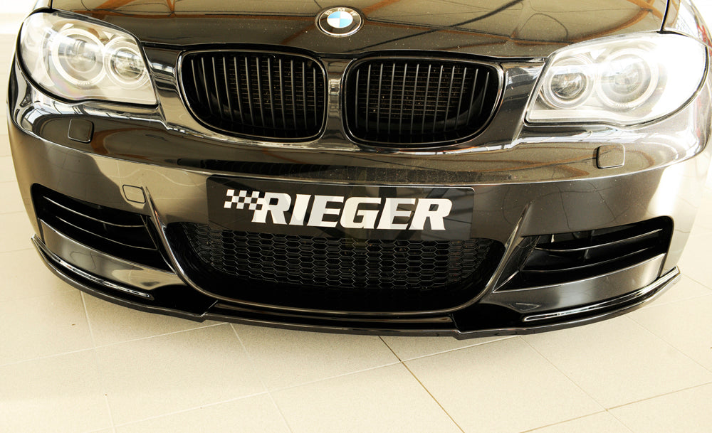 Rieger 00088124 BMW 1 Series E82 E88 Front Splitter 8 | ML Performance EU Car Parts