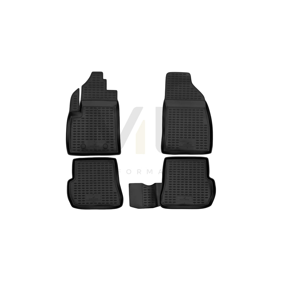 WALSER Tailored, XTR 75158 Floor mat set Elastomer, Front and Rear, Black | ML Performance Car Parts