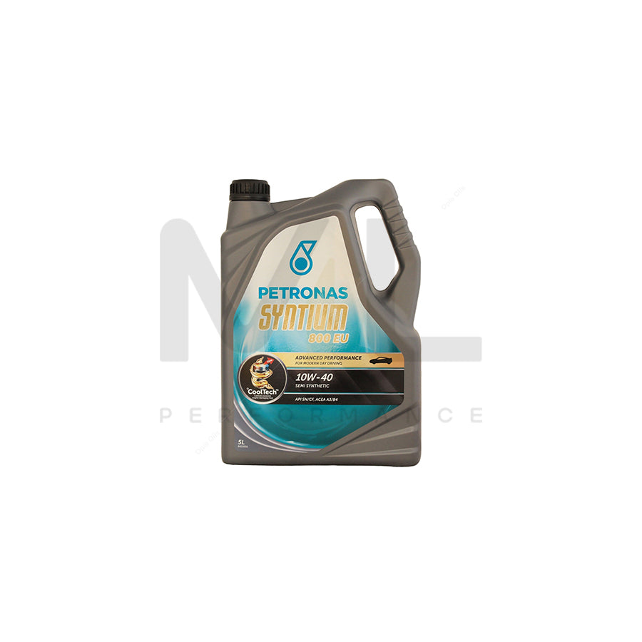 PETRONAS Syntium 800 EU 10W-40 Semi Synthetic Car Engine Oil 5l | Engine Oil | ML Car Parts UK | ML Performance