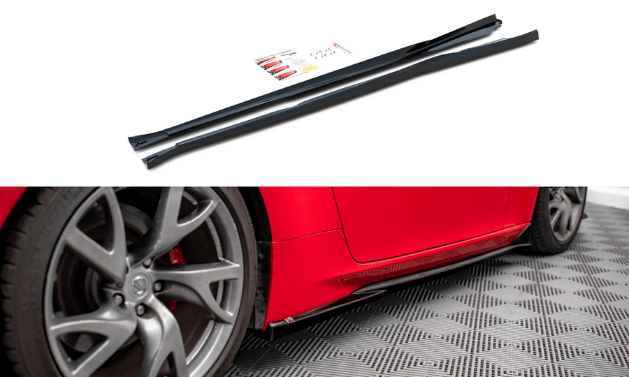 Maxton Design NI-370F-SD1T Side Skirts Diffusers Nissan 370Z | ML Performance UK Car Parts