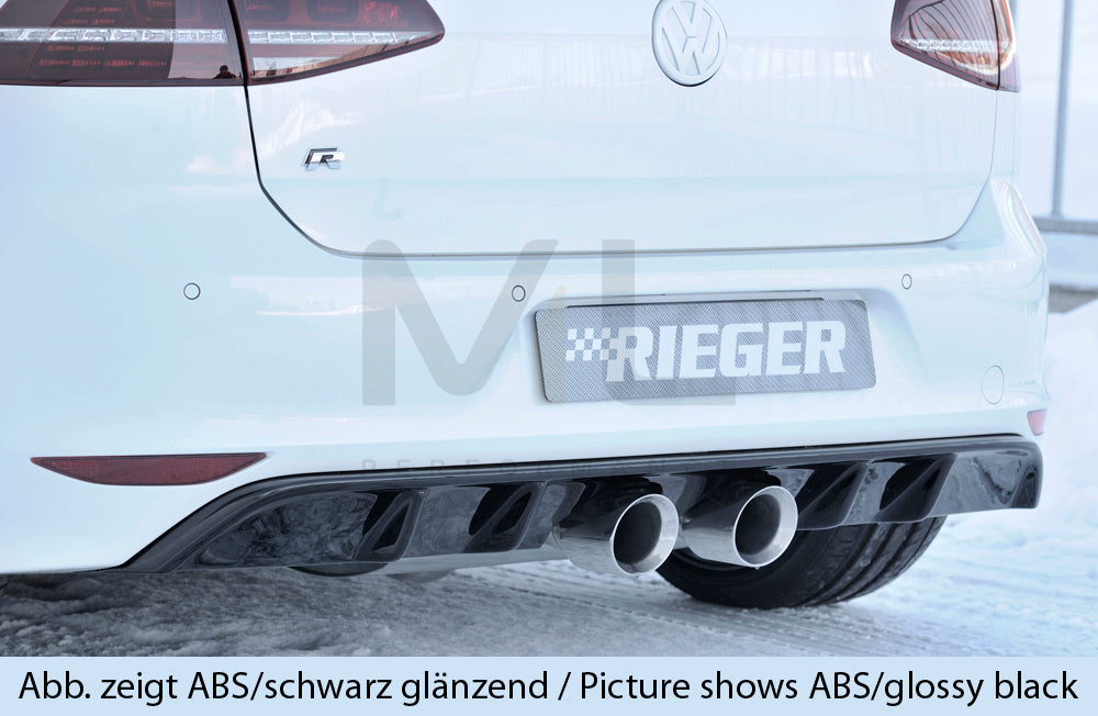 Rieger 00059568 VW Mk7 Golf R Rear Diffuser 2 | ML Performance EU Car Parts