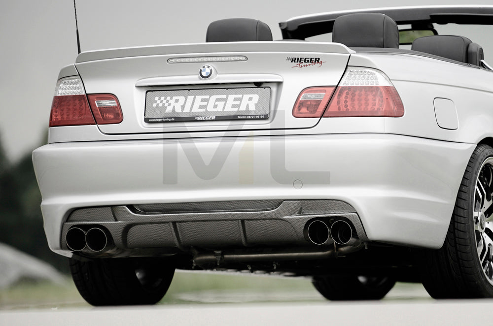 Rieger 00050250 BMW 3 Series E46 Rear Bumper 1 | ML Performance EU Car Parts