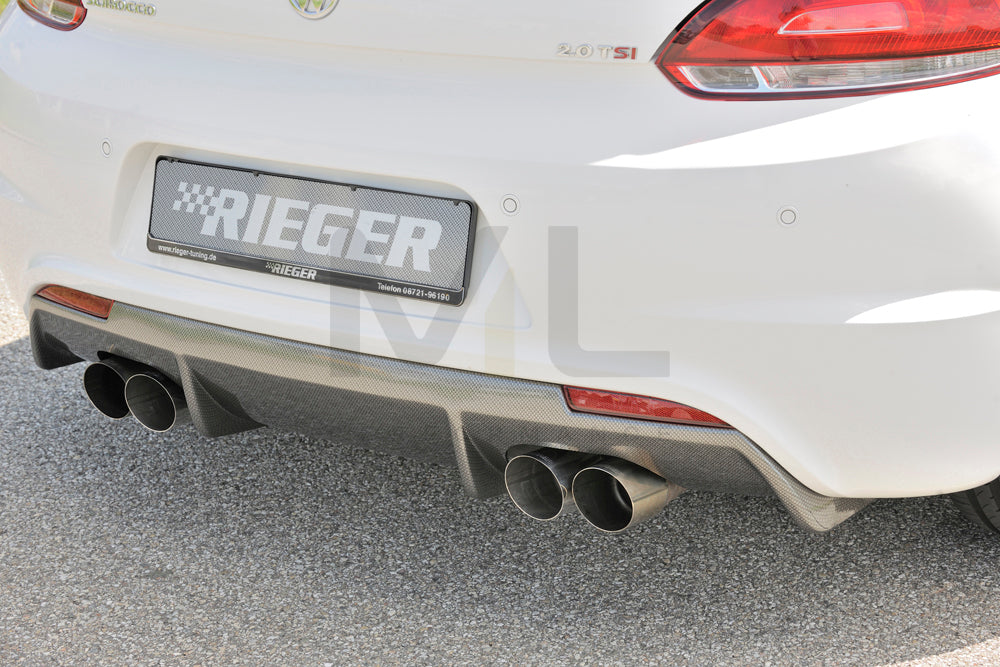 Rieger 00099256 VW 13 Mk3 Scirocco Rear Diffuser 2 | ML Performance EU Car Parts