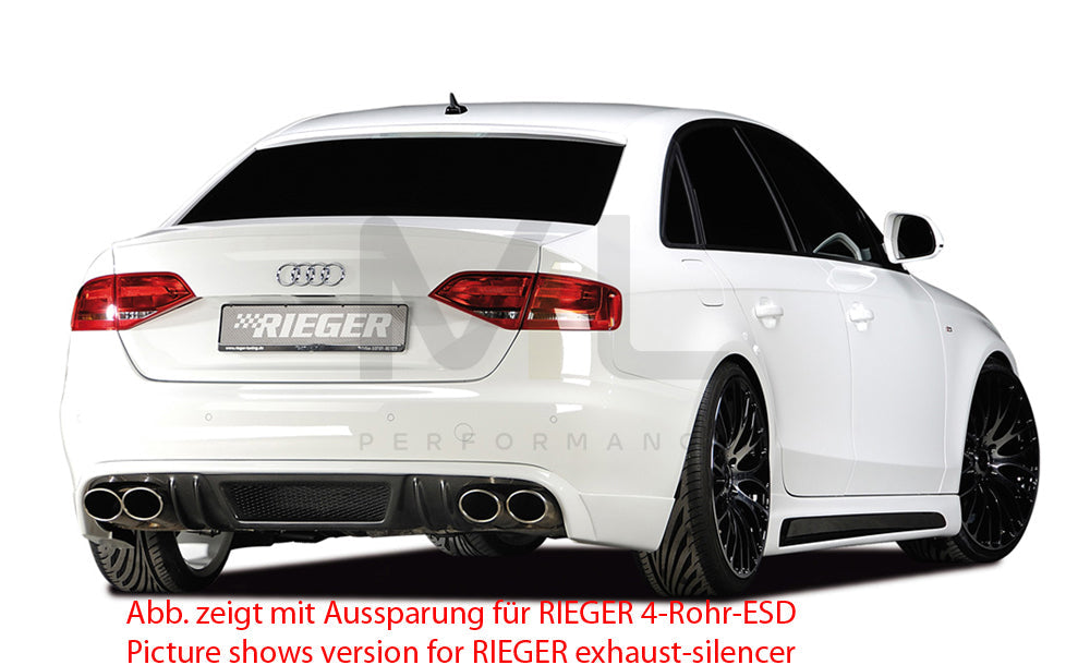 Rieger 00099071 Audi B8 B81 A4 Rear Diffuser 6 | ML Performance EU Car Parts