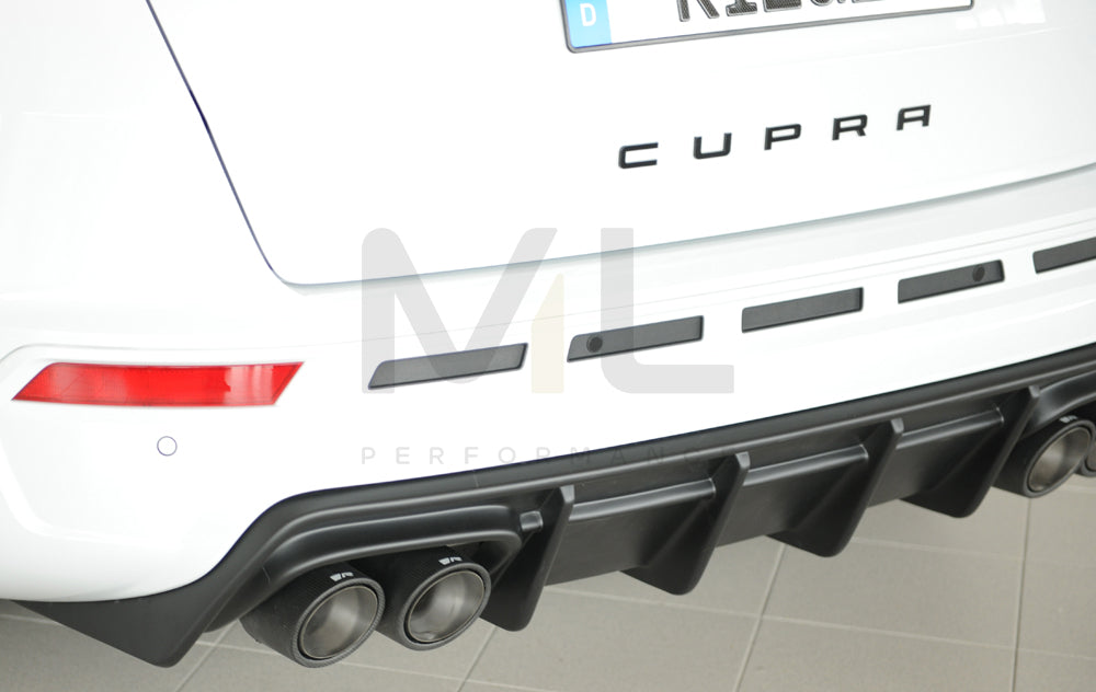 Rieger 00027045 SEAT 5FP Ateca Cupra Rear Diffuser 3 | ML Performance EU Car Parts