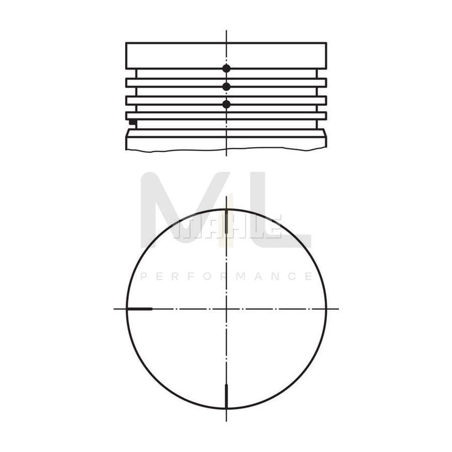 MAHLE ORIGINAL 022 04 01 Piston 69,5 mm | ML Performance Car Parts