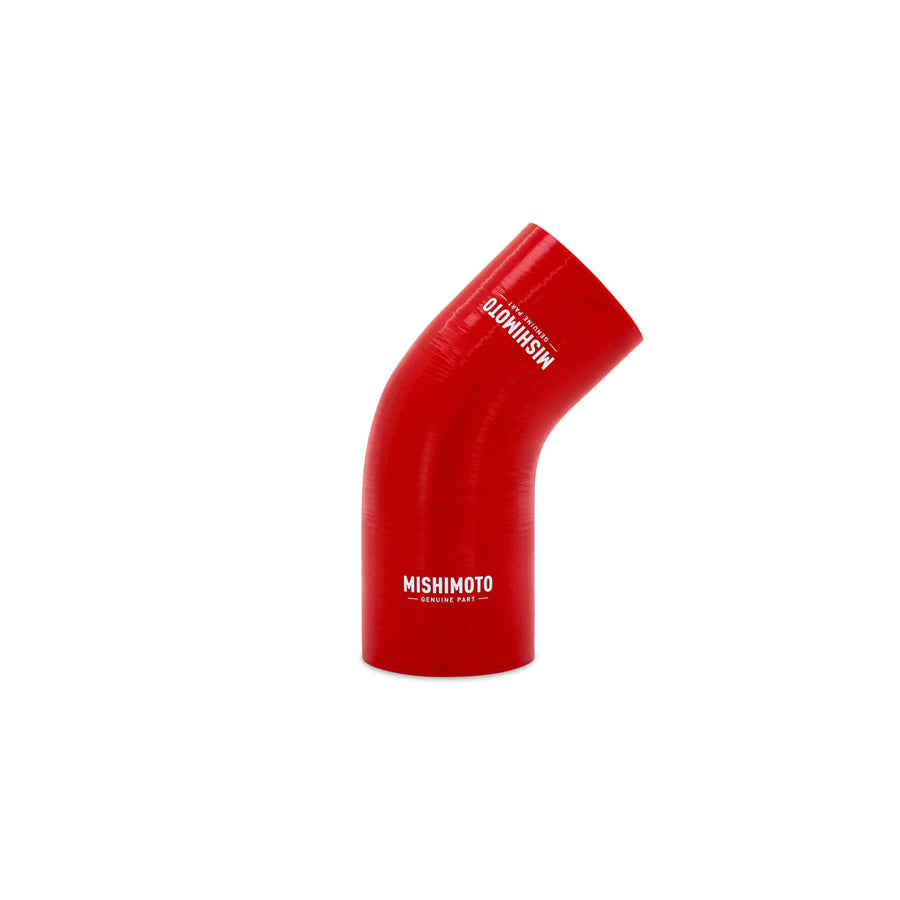 Mishimoto MMCP-R45-22525RD Silicone Reducer Coupler 45 Degree 2.25in to 2.5in - Red