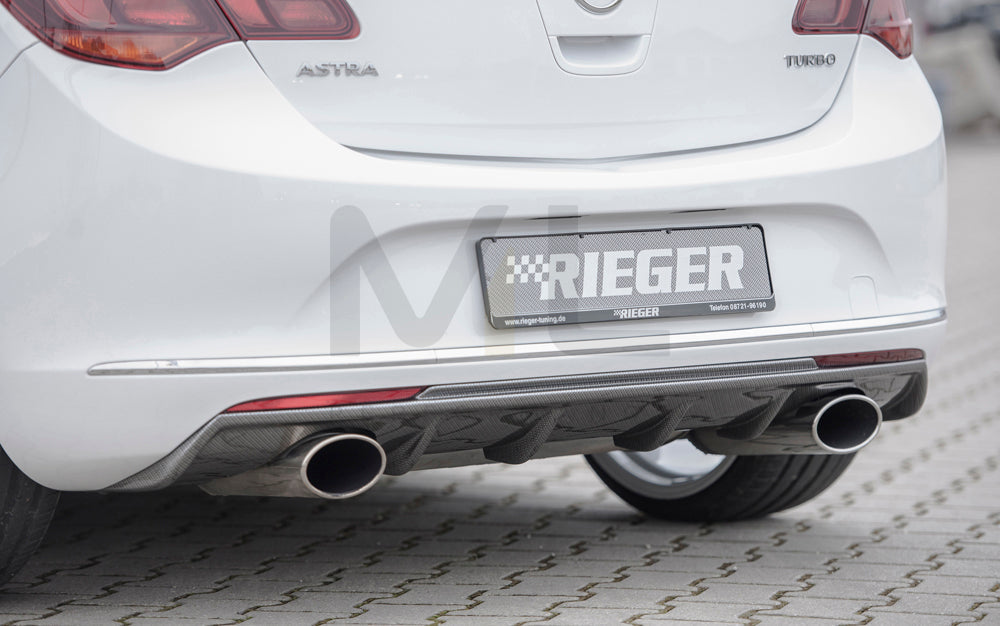 Rieger 00099272 Opel Astra J Rear Diffuser 1 | ML Performance EU Car Parts