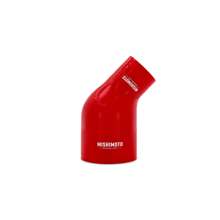 Mishimoto MMCP-R45-2540RD Silicone Reducer Coupler 45 Degree 2.5in to 4in - Red