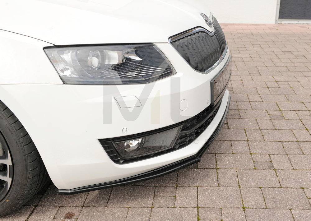 Rieger 00088107 Skoda 5E Octavia Front Splitter 7 | ML Performance EU Car Parts