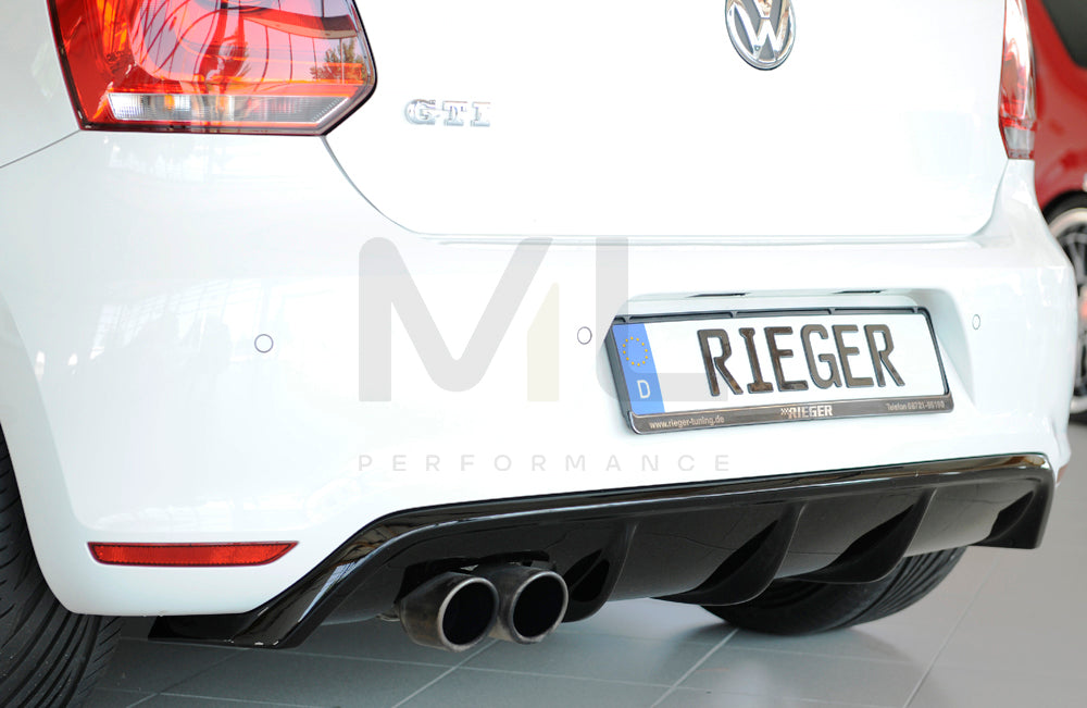 Rieger 00088039 VW 6R Mk6 Polo Rear Diffuser 3 | ML Performance EU Car Parts