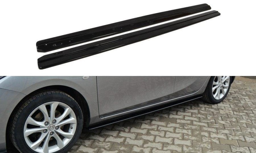 Maxton Design MA-3-2-SPORT-SD1T Side Skirts Diffusers Mazda 3 MK2 Sport (Pre-Facelift) | ML Performance UK Car Parts