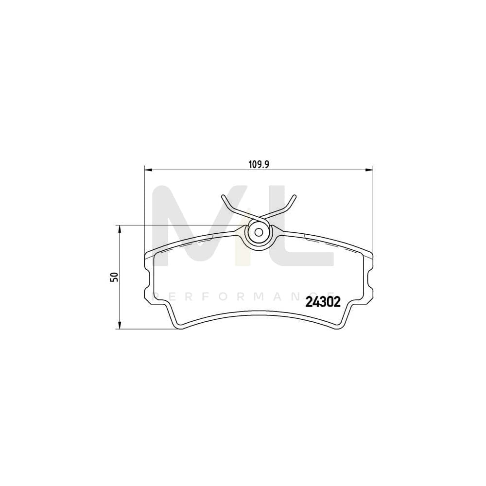 Brembo P 72 001 Brake Pad Set For Santana 300 / 350 Off-Road Excl. Wear Warning Contact, With Brake Caliper Screws | ML Performance Car Parts