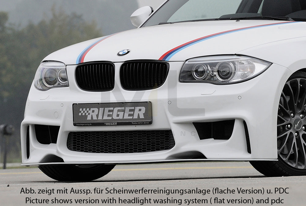 Rieger 00035032 BMW 1 Series E81 E82 E87 E88 Front Bumper 1 | ML Performance EU Car Parts