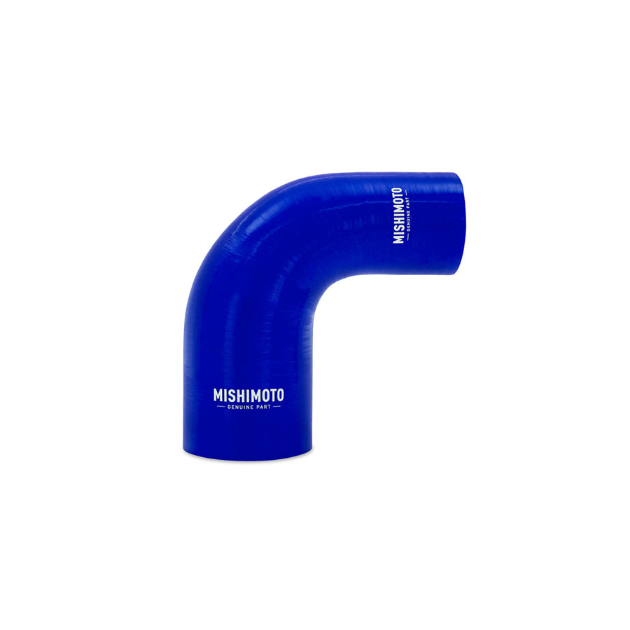 Mishimoto MMCP-R90-2540BL Silicone Reducer Coupler 90 Degree 2.5in to 4in - Blue