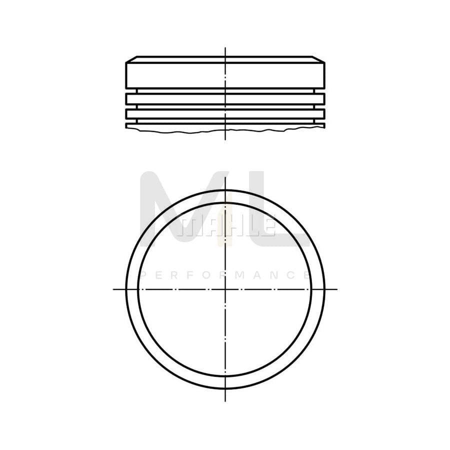 MAHLE ORIGINAL 007 30 02 Piston for FIAT 500 68,0 mm, without cooling duct | ML Performance Car Parts