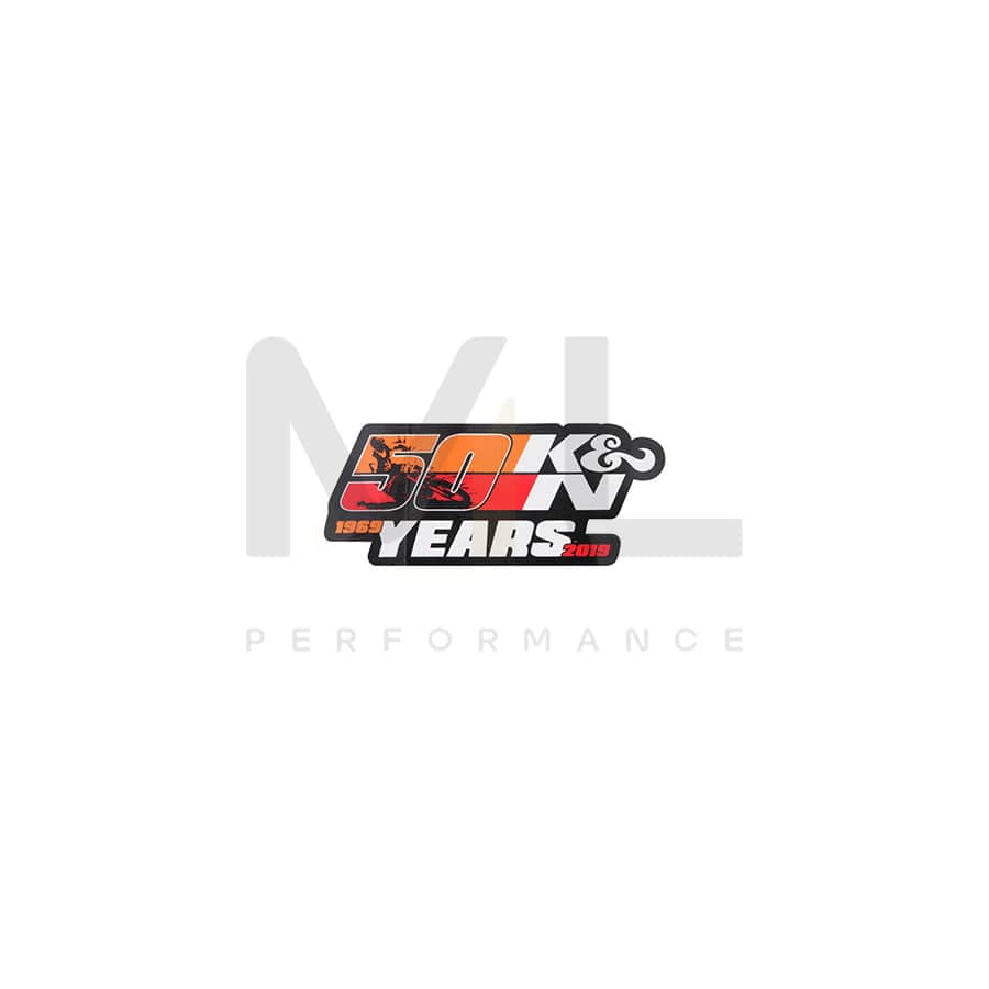 K&N 89-1160 Decal, K&N 50 Years Small | ML Car Parts UK | ML Performance