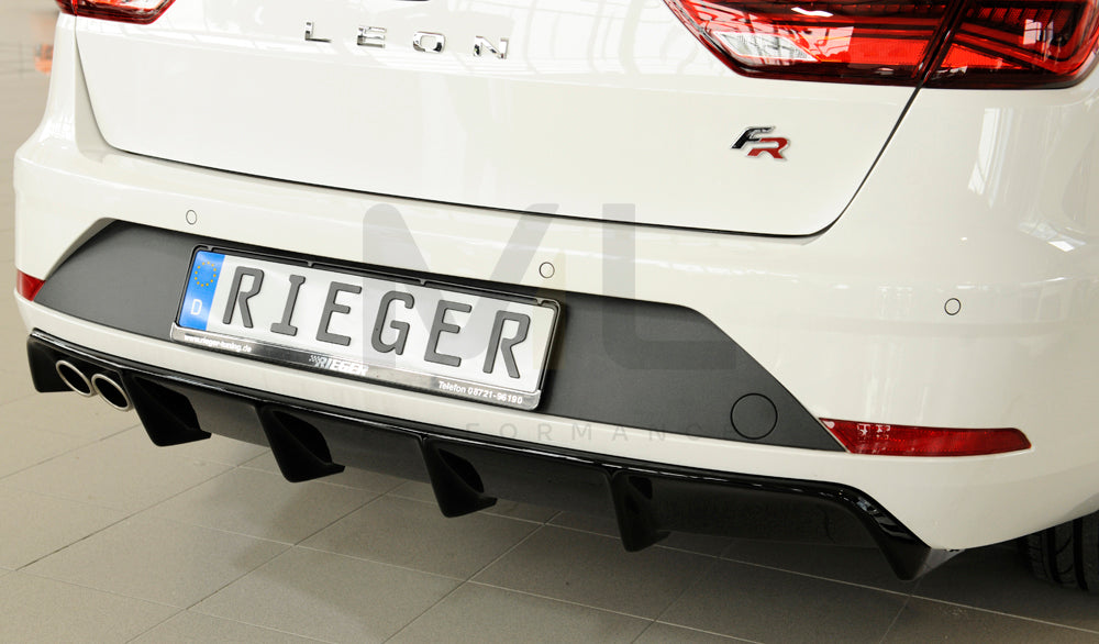 Rieger 00088134 SEAT 5F Leon FR Rear Diffuser 8 | ML Performance EU Car Parts