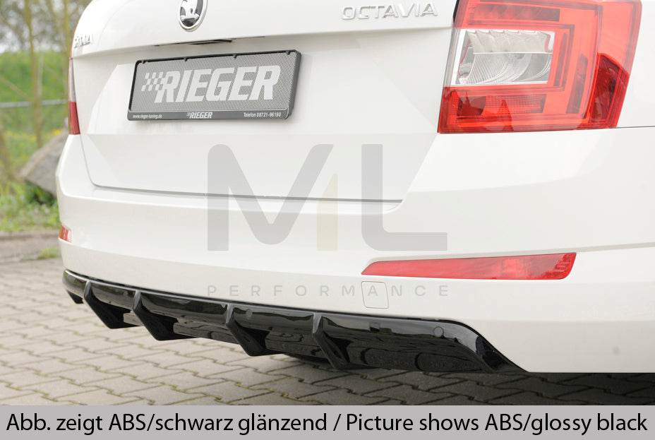 Rieger 00099292 Skoda 5E Octavia Rear Diffuser 2 | ML Performance EU Car Parts