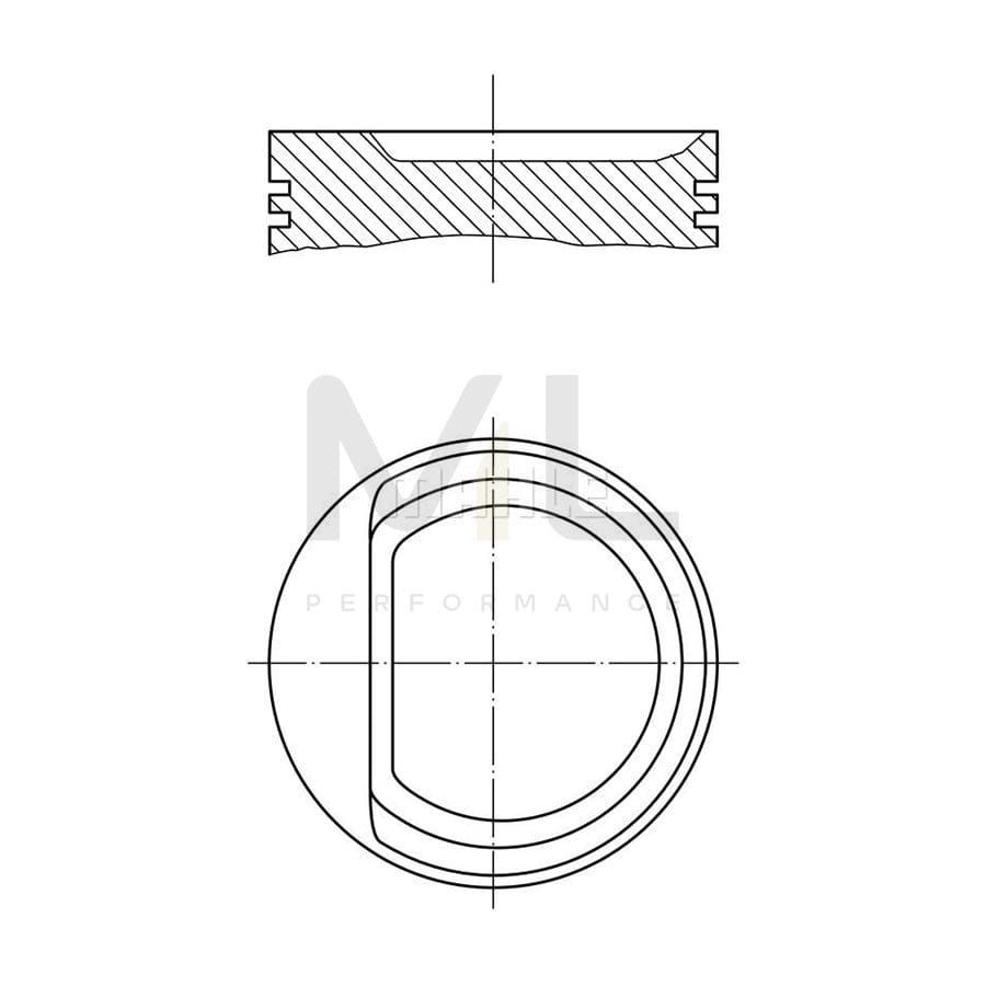 MAHLE ORIGINAL 010 29 02 Piston 72,4 mm, without cooling duct | ML Performance Car Parts