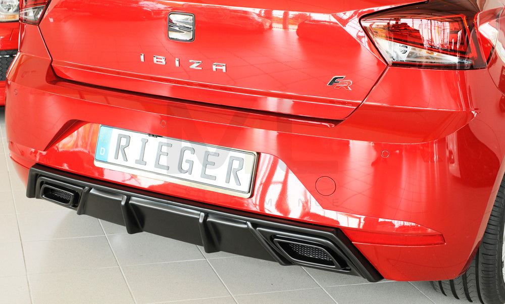 Rieger 00027101 SEAT KJ Rear Diffuser (Ibiza FR & Ibiza) 6 | ML Performance EU Car Parts