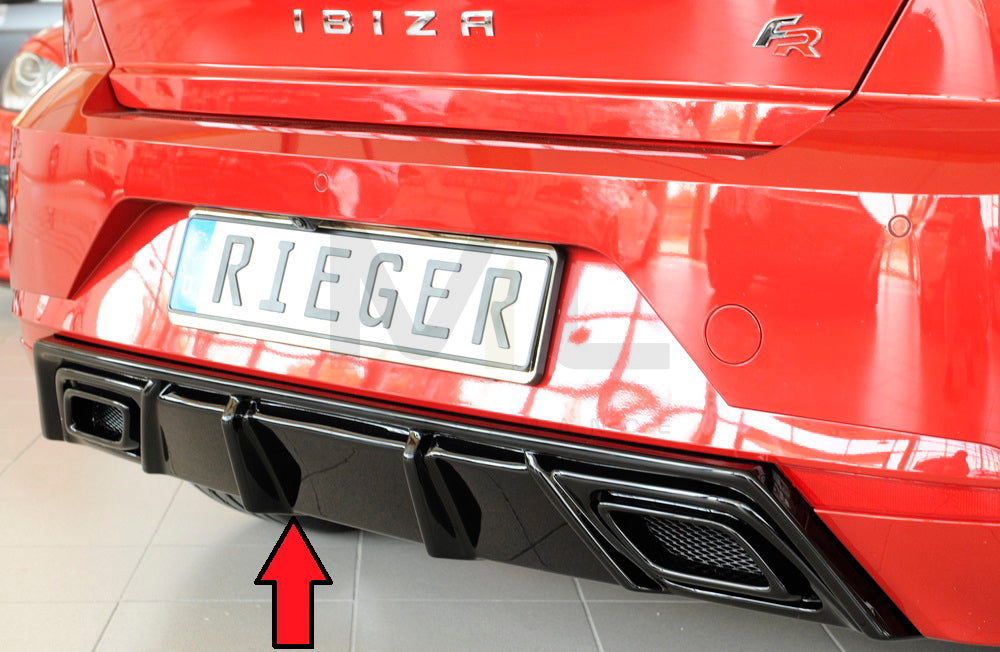 Rieger 00088166 SEAT KJ Rear Diffuser (Ibiza FR & Ibiza) 1 | ML Performance EU Car Parts