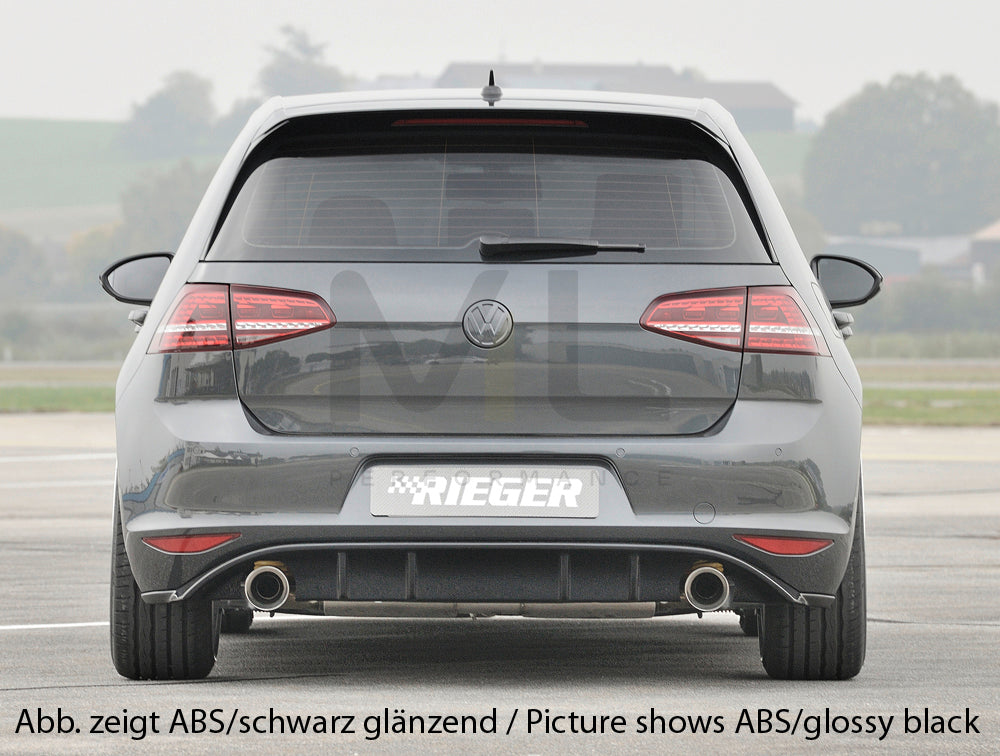 Rieger 00059563 VW Mk7 Golf Rear Diffuser (GTI Clubsport & GTI) 3 | ML Performance EU Car Parts