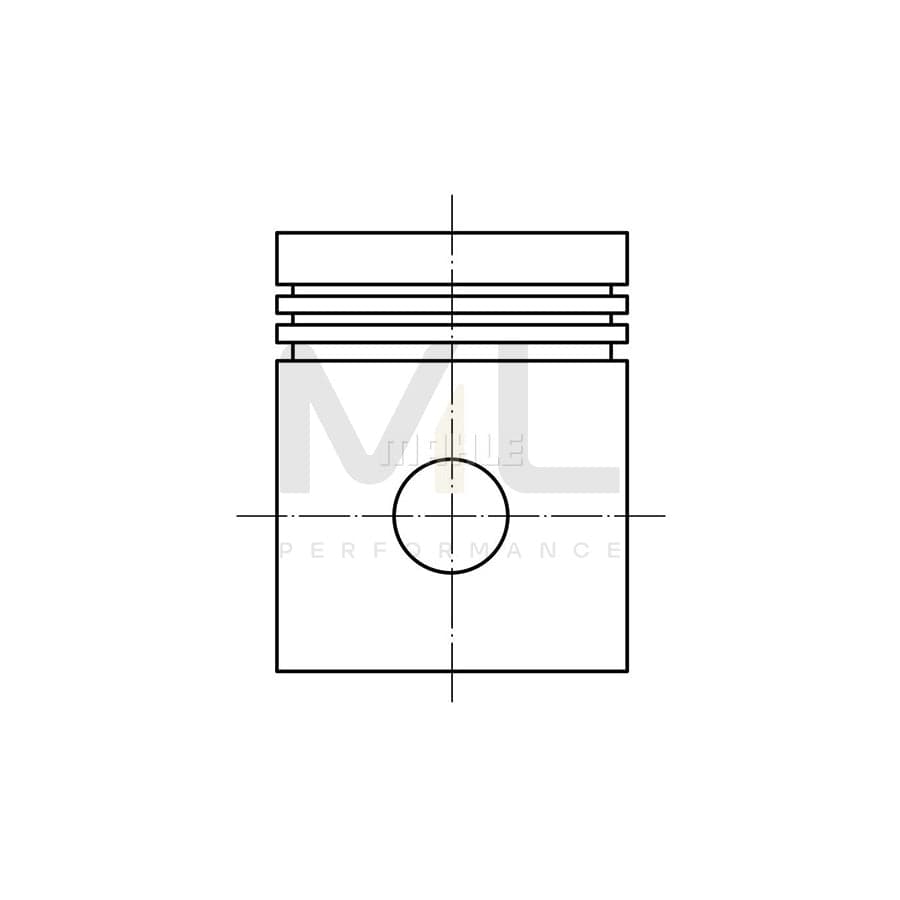 MAHLE ORIGINAL 021 22 01 Piston 58,5 mm, without cooling duct | ML Performance Car Parts