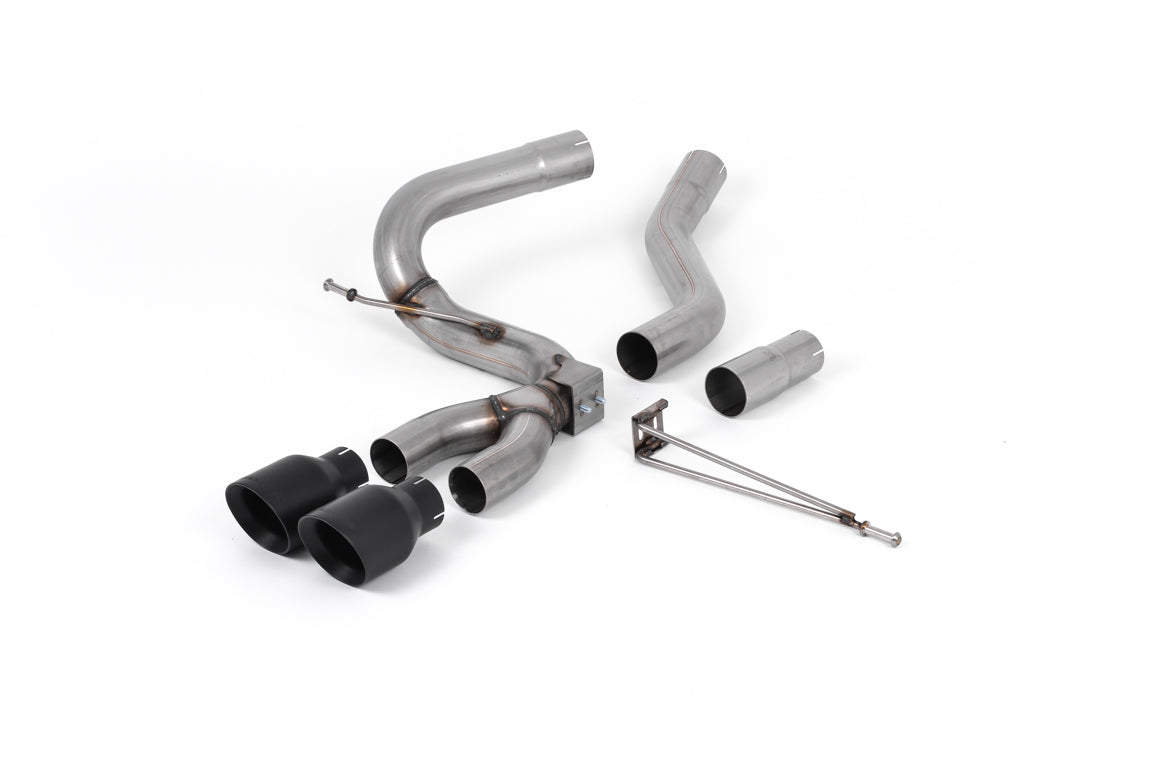 MillTek SSXFD202 Ford Focus Cat-Back Exhaust with Cerakote Black GT-100 Trims