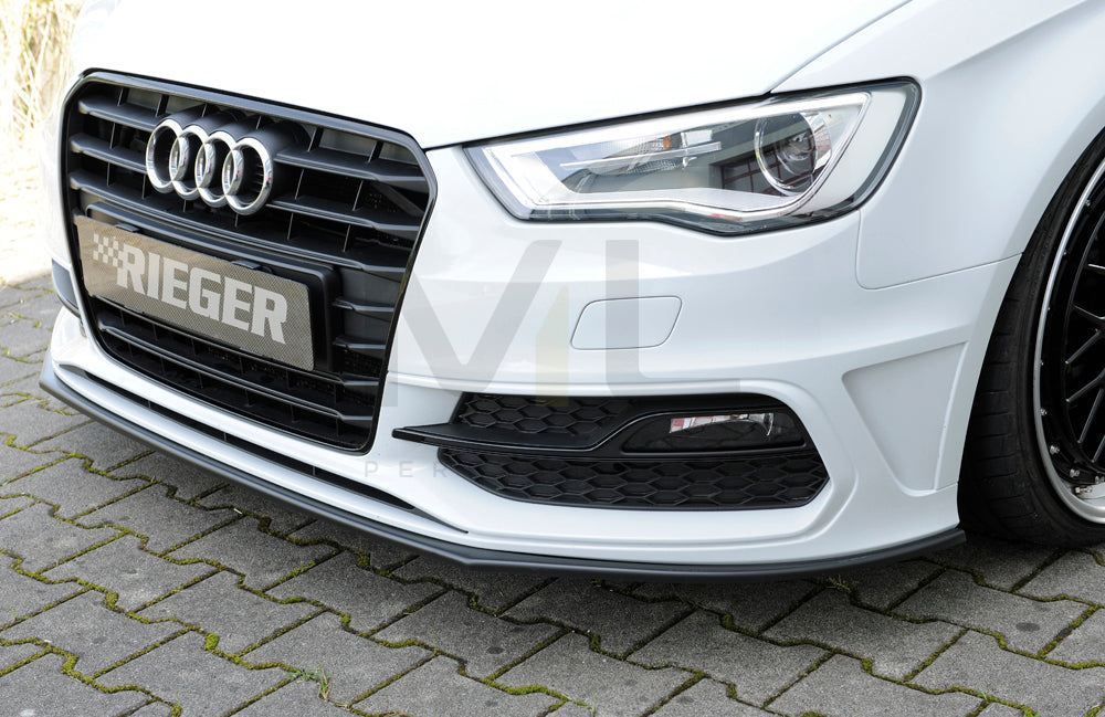 Rieger 00056795 Audi 8V Front Splitter (A3 & S3) 4 | ML Performance EU Car Parts