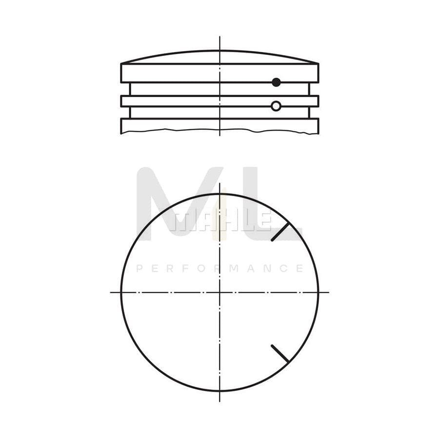 MAHLE ORIGINAL 175 PI 00102 000 Piston 42,0 mm, without cooling duct | ML Performance Car Parts