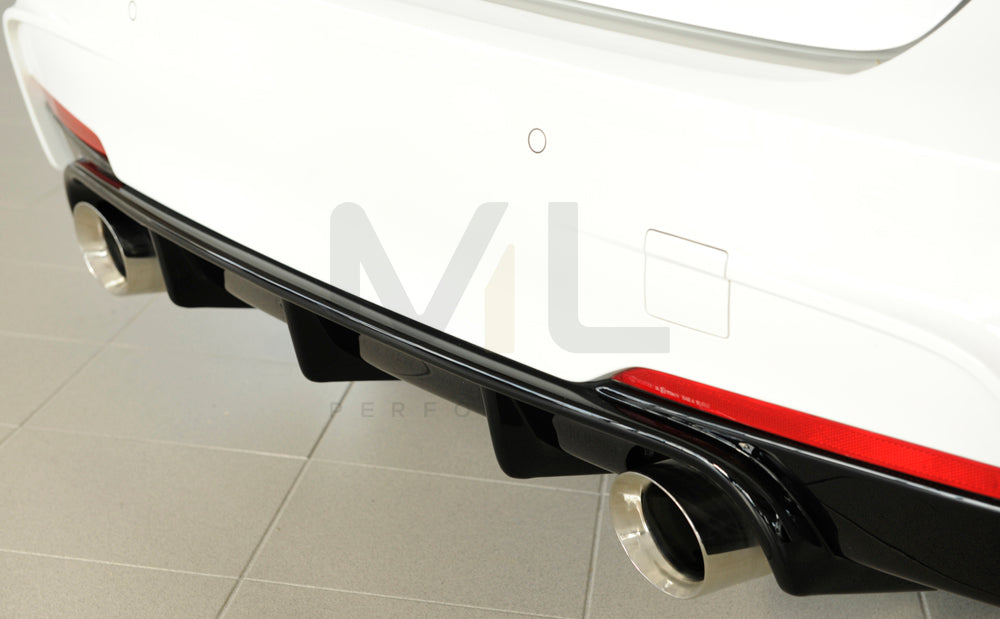 Rieger 00088122 BMW 3 Series F30 F31 Rear Diffuser 3 | ML Performance EU Car Parts