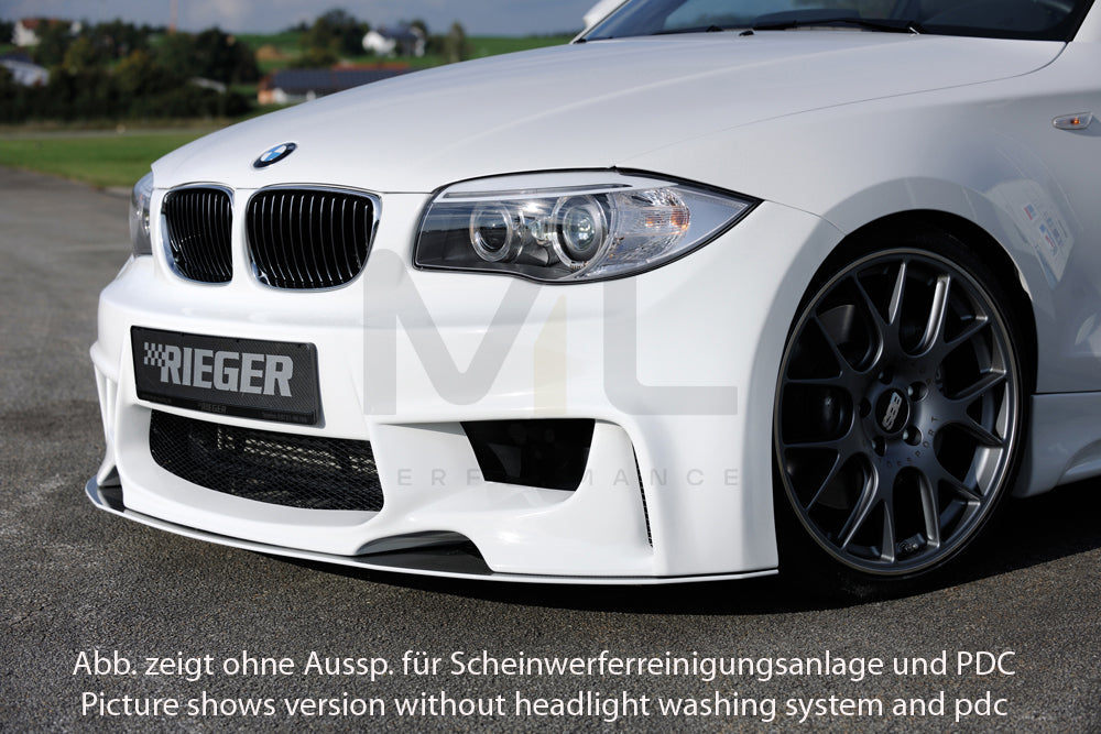 Rieger 00035033 BMW 1 Series E81 E82 E87 E88 Front Bumper 4 | ML Performance EU Car Parts