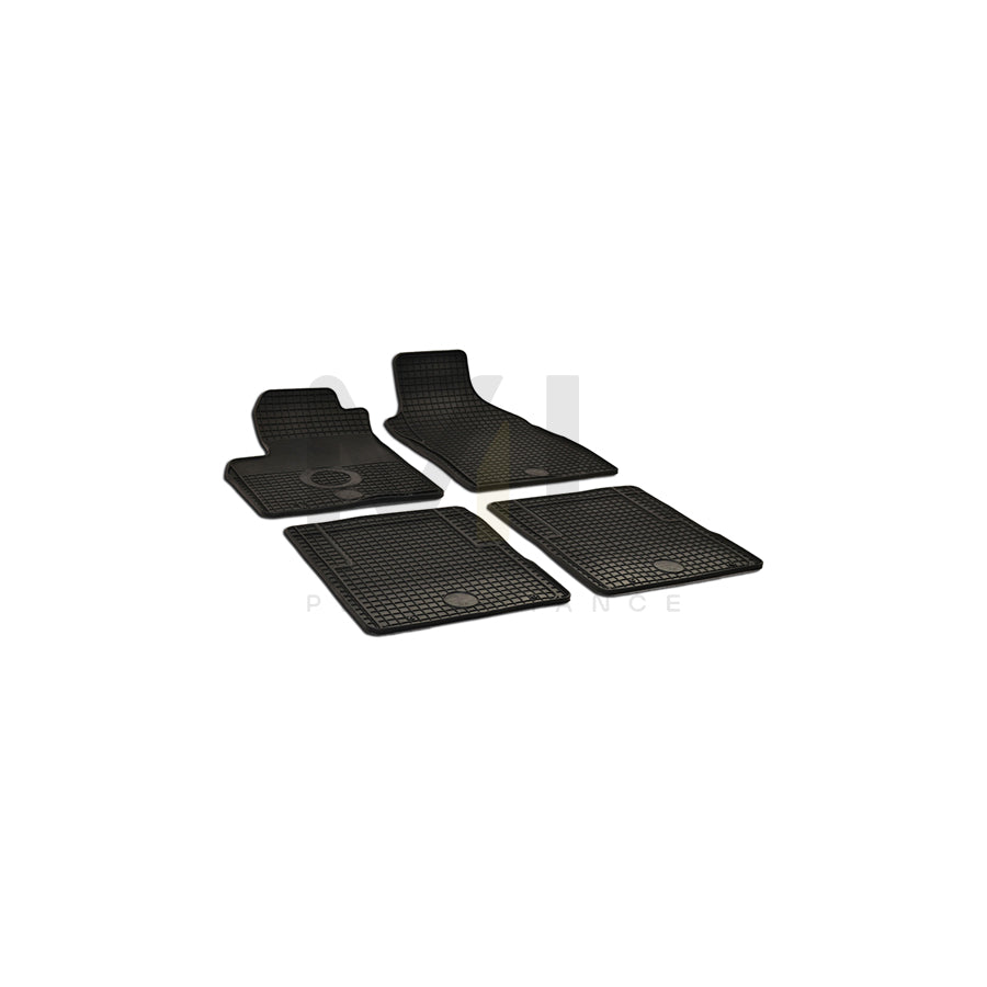 WALSER Tailored 50433 Floor mat set Elastomer, Front and Rear, Quantity: 4, Black | ML Performance Car Parts