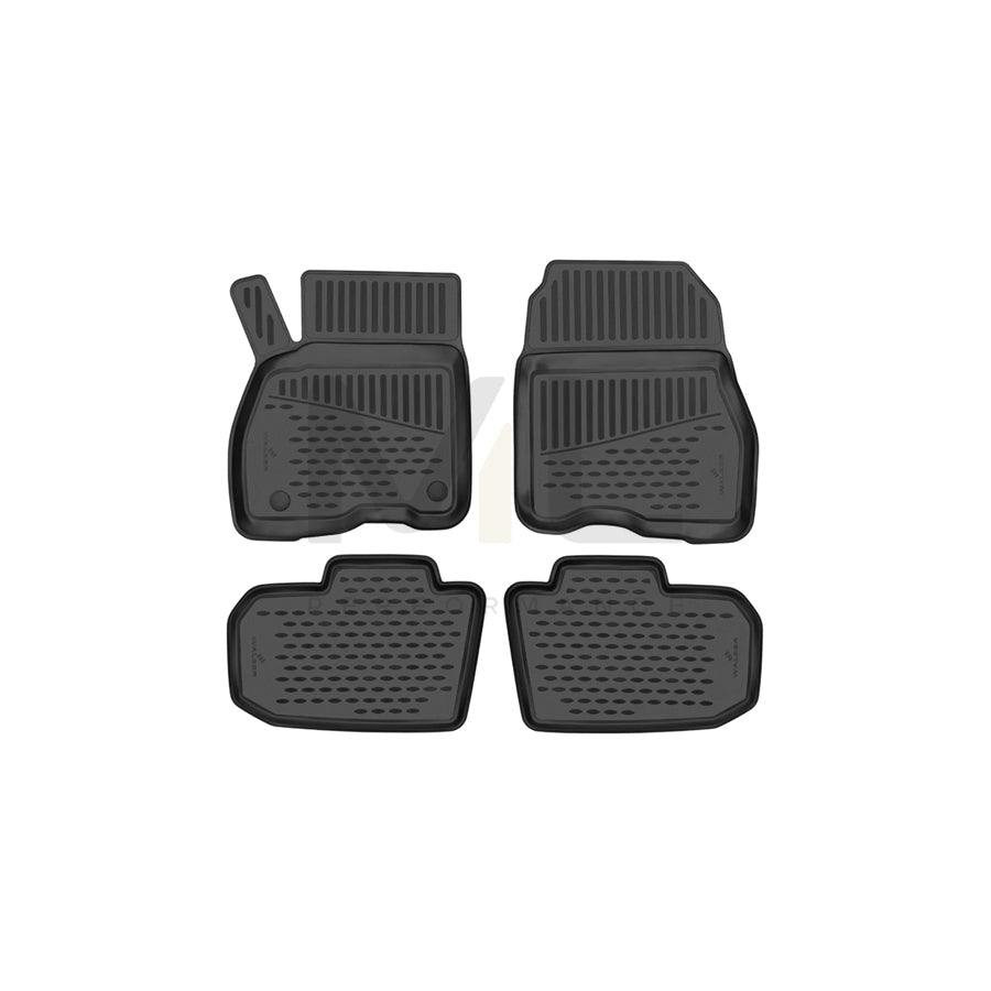 WALSER Tailored, XTR 75250 Floor mat set Elastomer, Front and Rear, Black | ML Performance Car Parts