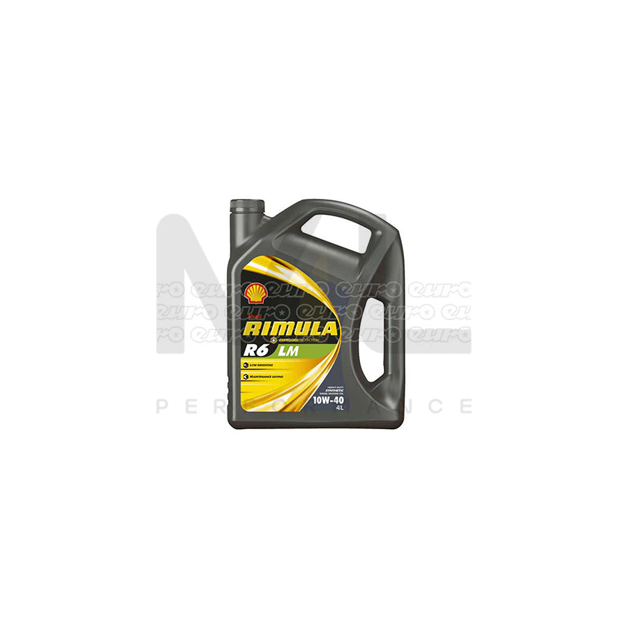 Shell Rimula 10W-40 R6 LM Truck FS E6/E9 - 4Ltr Engine Oil ML Performance UK ML Car Parts