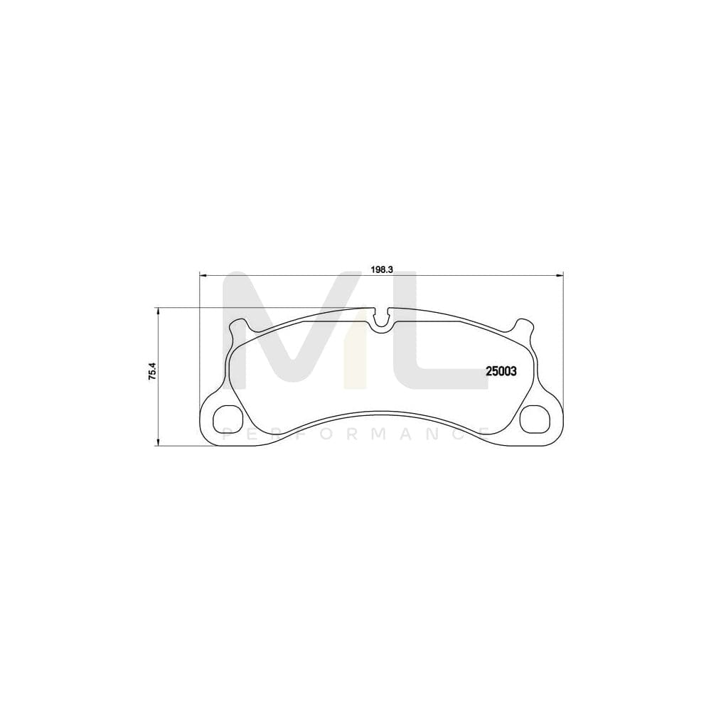 Brembo P 65 025 Brake Pad Set Prepared For Wear Indicator | ML Performance Car Parts