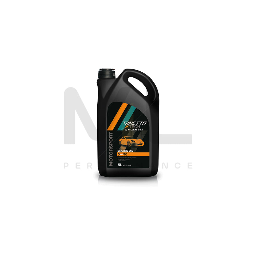 Millers Oils Ginetta Tech 10W-60 Fully Synthetic Engine Oil 5l | Engine Oil | ML Car Parts UK | ML Performance