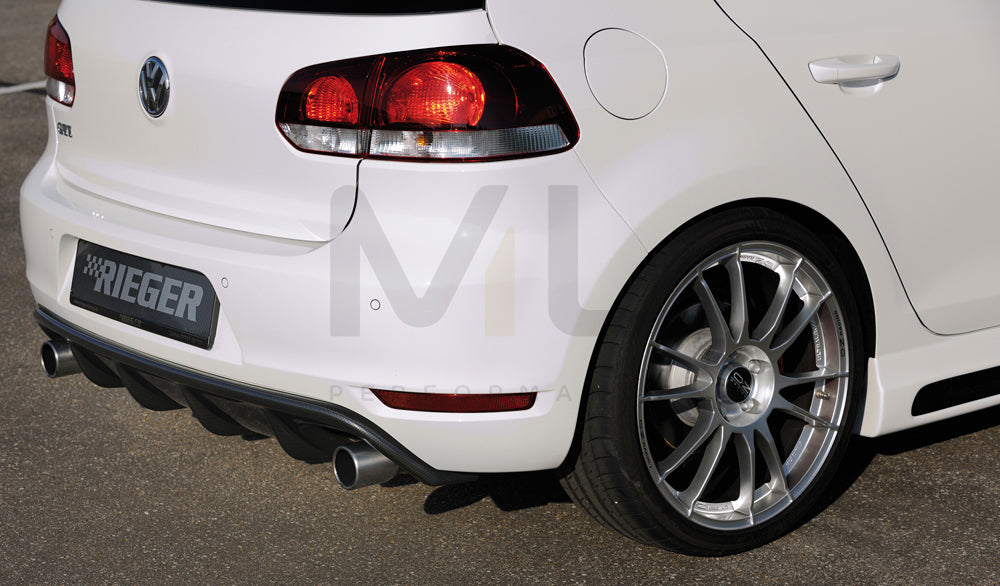 Rieger 00099811 VW Mk6 Golf GTI Rear Diffuser 4 | ML Performance EU Car Parts