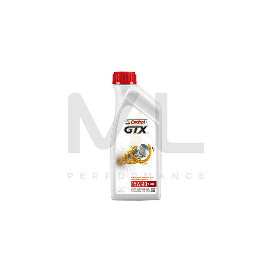 Castrol GTX Engine Oil - 15W-40 - 1ltr Engine Oil ML Performance UK ML Car Parts