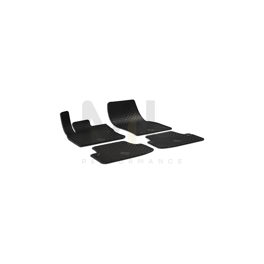 WALSER Tailored 50794 Floor mat set for SEAT Ateca (KH7) Elastomer, Front and Rear, Quantity: 4, Black | ML Performance Car Parts