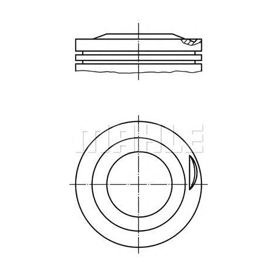 MAHLE ORIGINAL 6272000 Piston for MAZDA 323 77 mm, with piston rings | ML Performance Car Parts