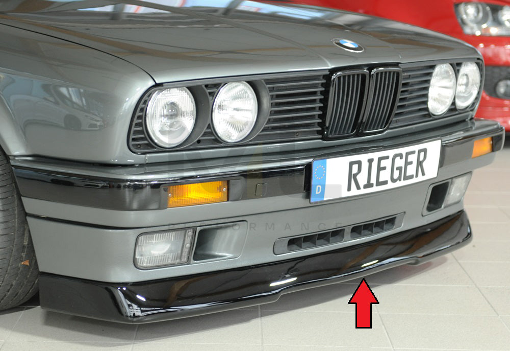 Rieger 00088270 BMW 3 Series E30 Front Splitter 1 | ML Performance EU Car Parts