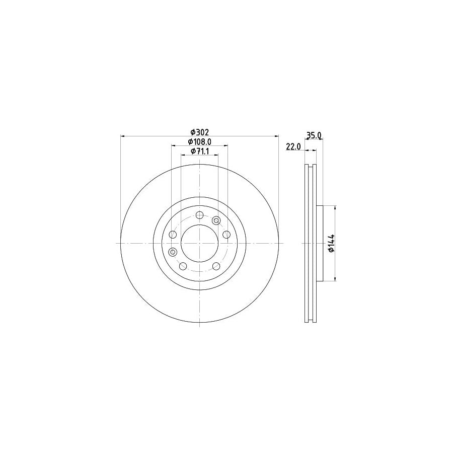 Hella 8MV 376 732-061 Fan Clutch Suitable For Mercedes-Benz Sprinter