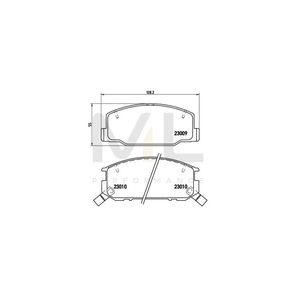 Brembo P 83 031 Brake Pad Set With Acoustic Wear Warning | ML Performance Car Parts