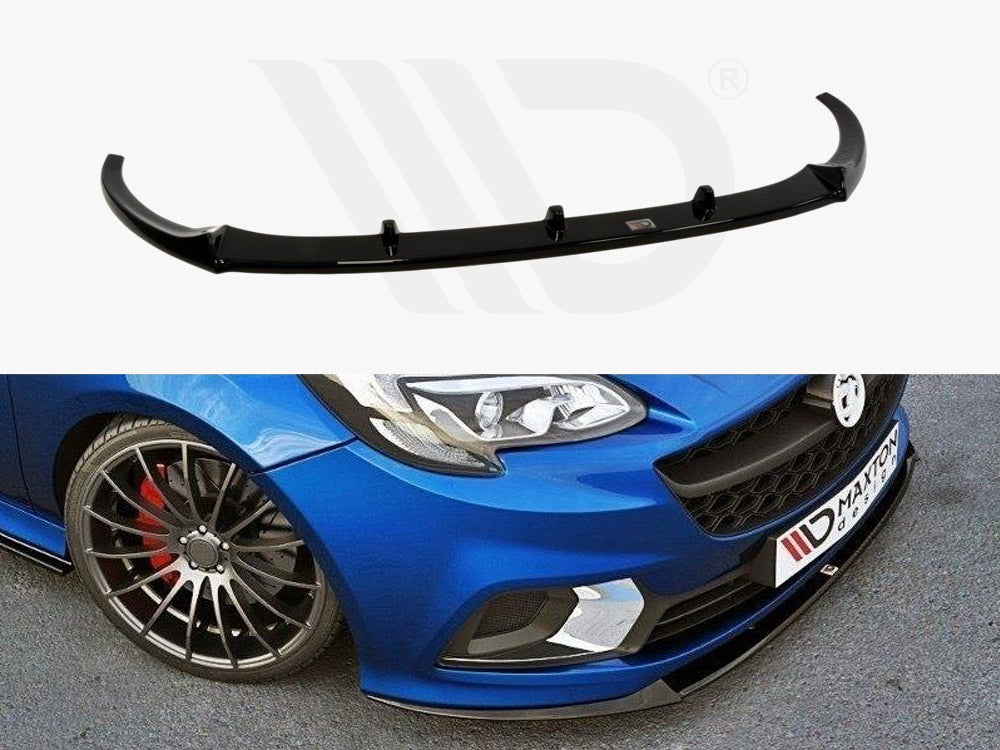 Maxton Design OP-CO-E-OPC-NRB-FD1T Front Splitter Opel Corsa E OPC / VXR | ML Performance UK Car Parts