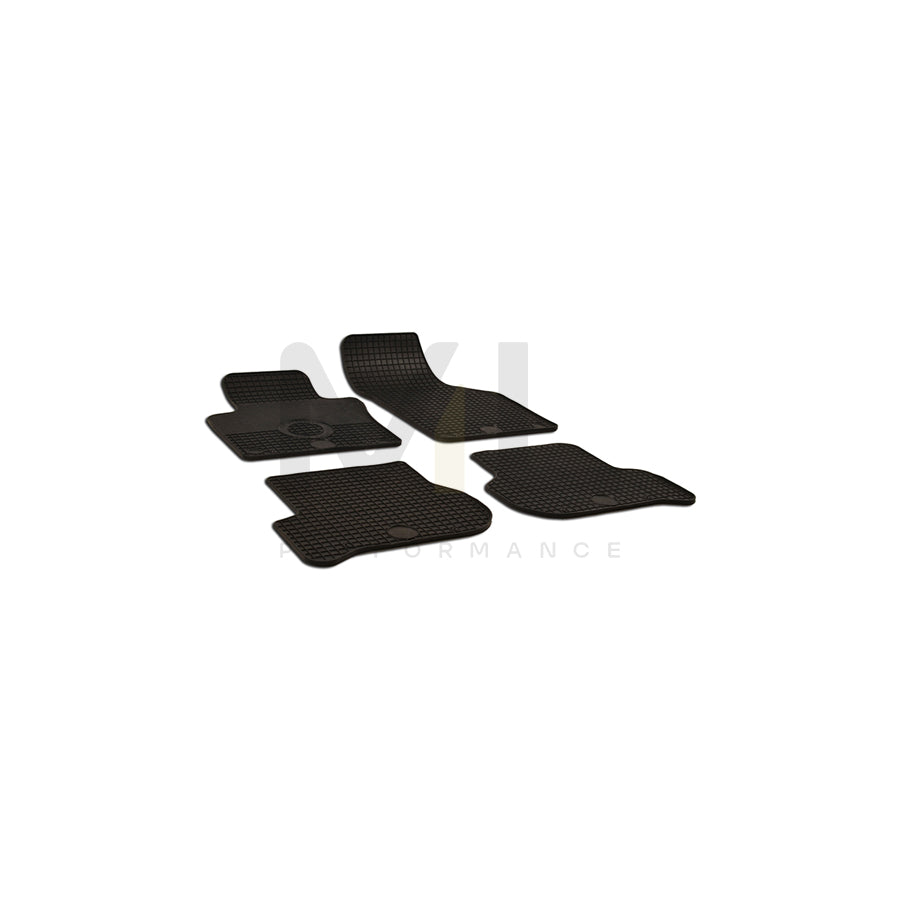 WALSER Tailored 50602 Floor mat set Elastomer, Front and Rear, Quantity: 4, Black | ML Performance Car Parts