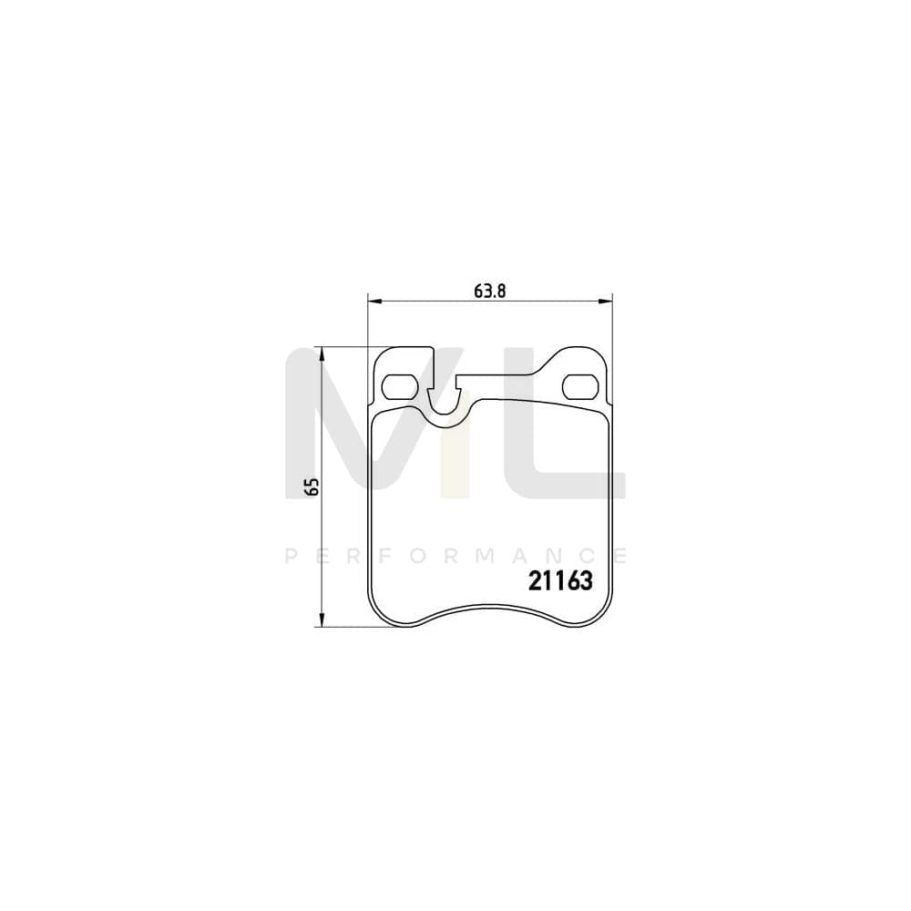 Brembo P 65 010 Brake Pad Set For Porsche 911 Prepared For Wear Indicator | ML Performance Car Parts