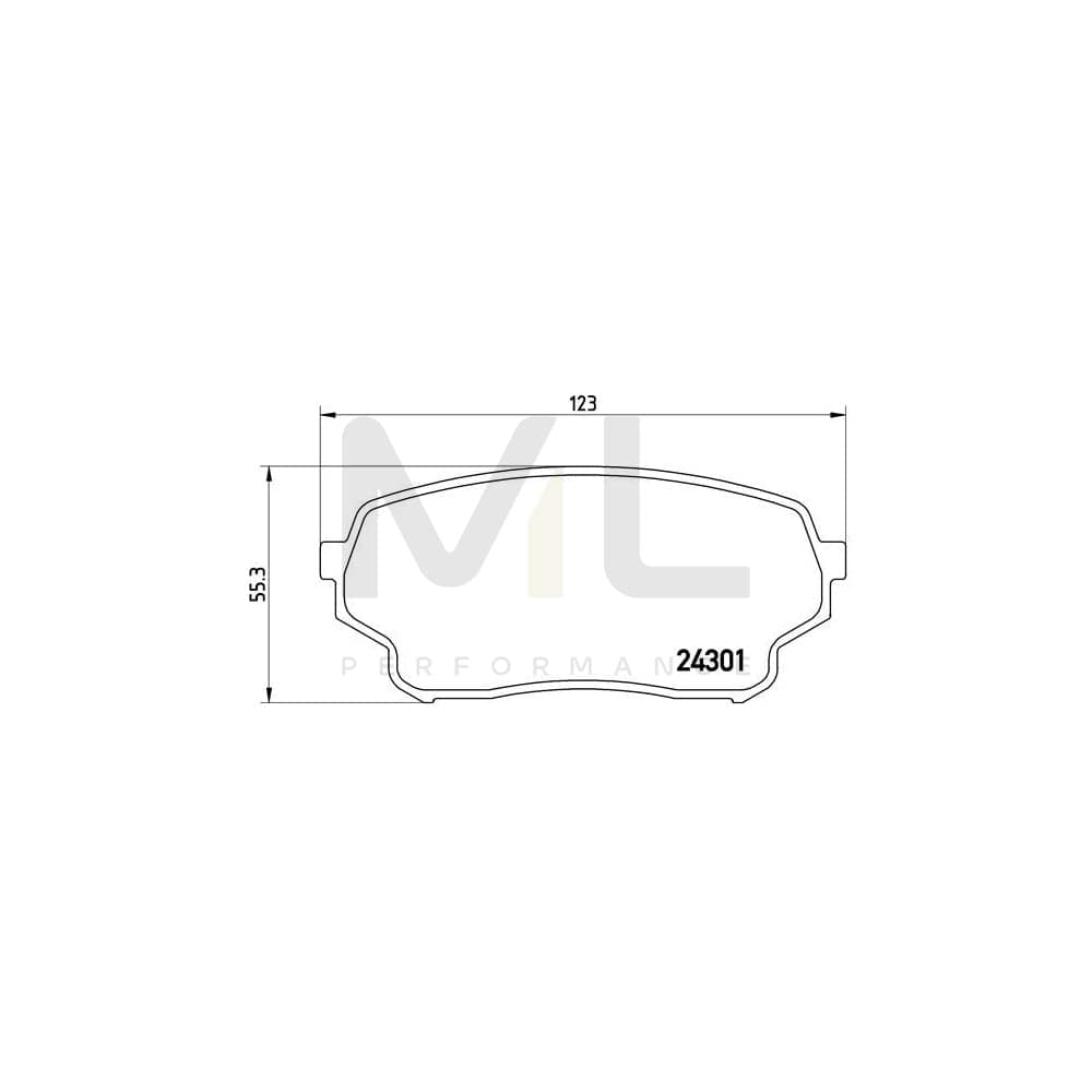 Brembo P 79 019 Brake Pad Set For Suzuki Grand Vitara I Off-Road (Ft, Ht) Excl. Wear Warning Contact | ML Performance Car Parts